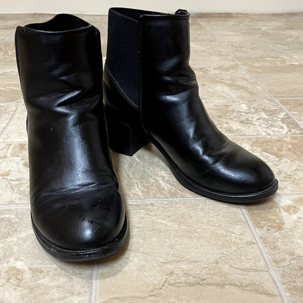 Black ankle boots
